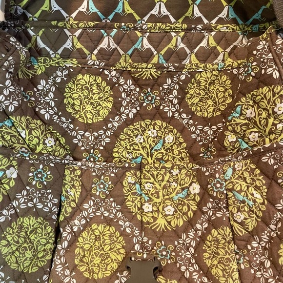 Vera Bradley Vintage handbag Sittin in a tree pattern large satchel Preowned - Picture 7 of 9